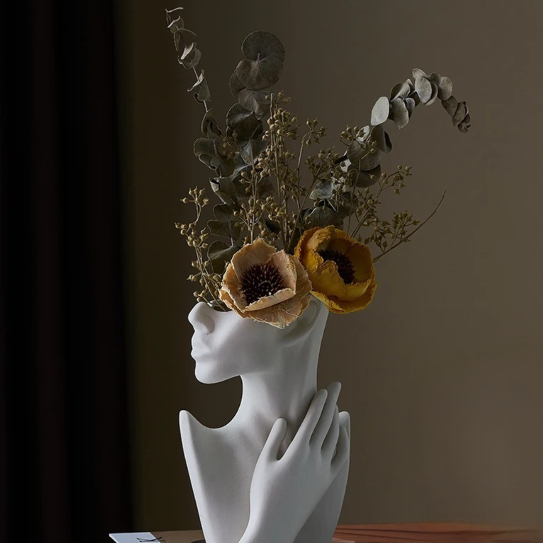 Sculpted Muse Vase