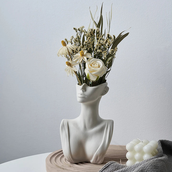 Sculpted Muse Vase