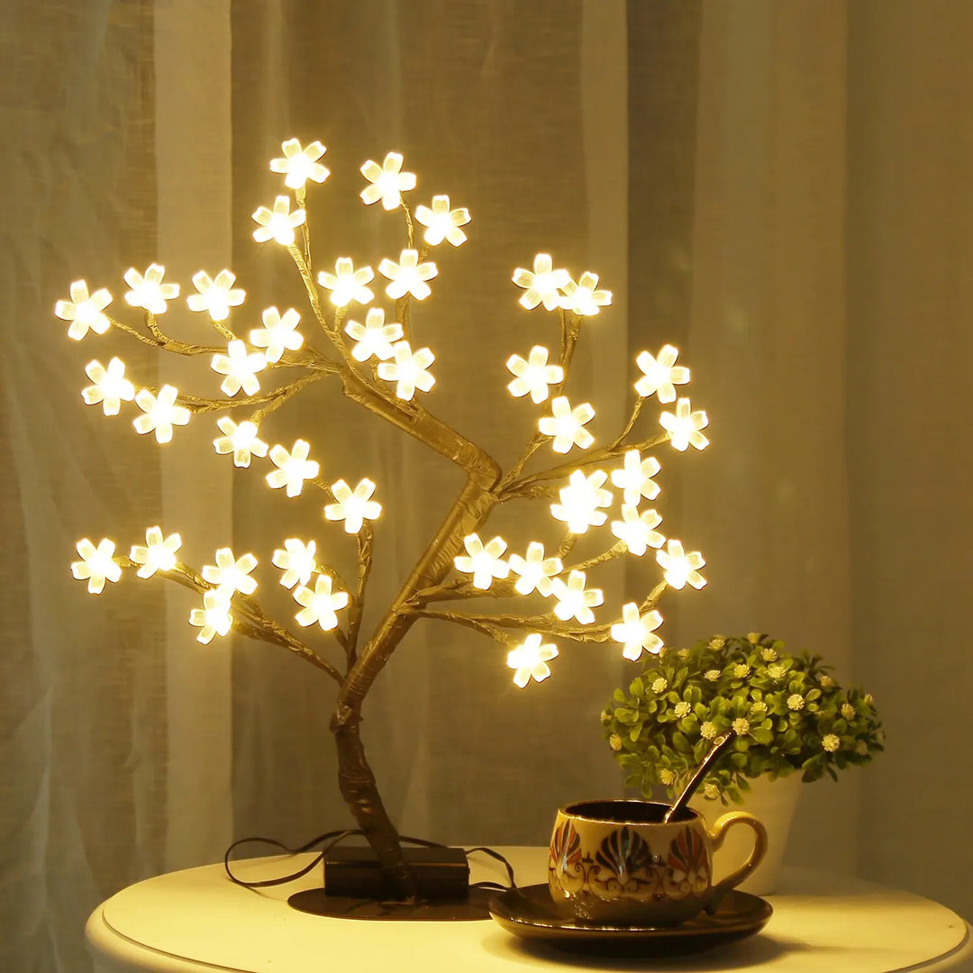 Illmuniating Tree Table Lamp