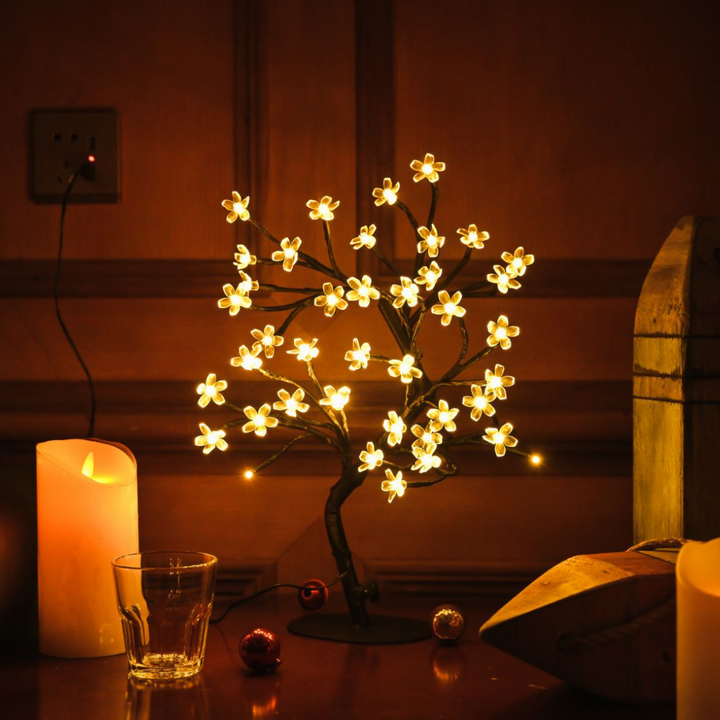 Illmuniating Tree Table Lamp