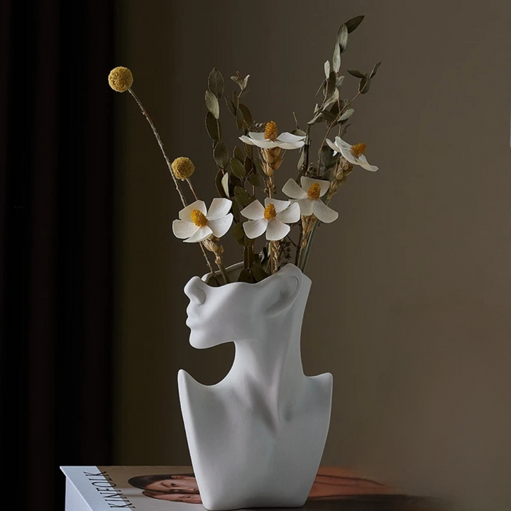 Sculpted Muse Vase