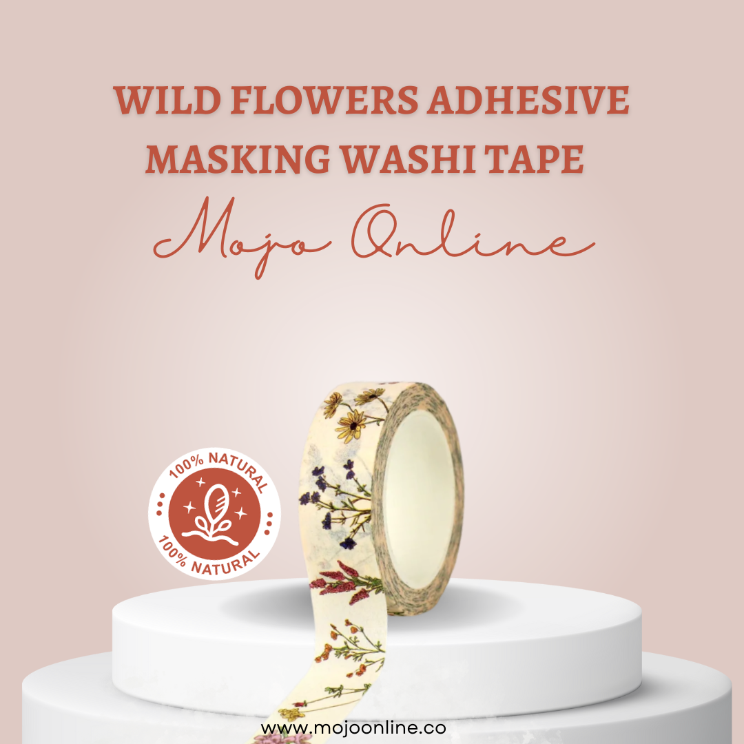 Wild Flowers Adhesive Masking Washi Tape